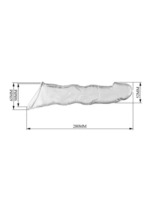 Pretty Love - Manicotto Regolabile Per L'estensione Del Pene 28 Cm 45 Cm Trasparente - FOR HIM - Guaine e Prolunghe | erosidea.com