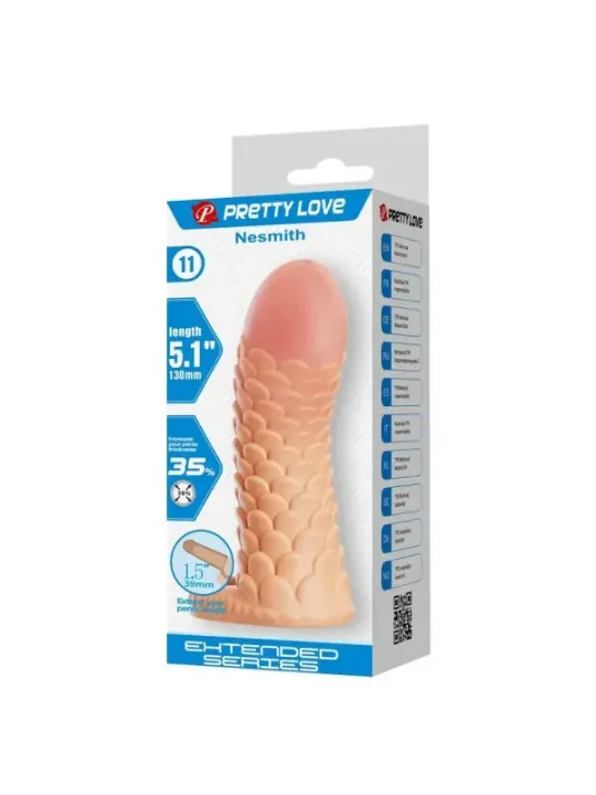 Pretty Love - Manicotto Di Estensione Del Pene Nesmith 13 Cm 38 Cm Naturale - FOR HIM - Guaine e Prolunghe | erosidea.com