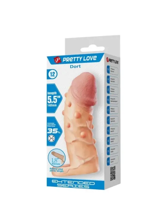 Pretty Love - Manicotto Di Estensione Del Pene Dort 14 Cm 4 Cm Naturale - FOR HIM - Guaine e Prolunghe | erosidea.com