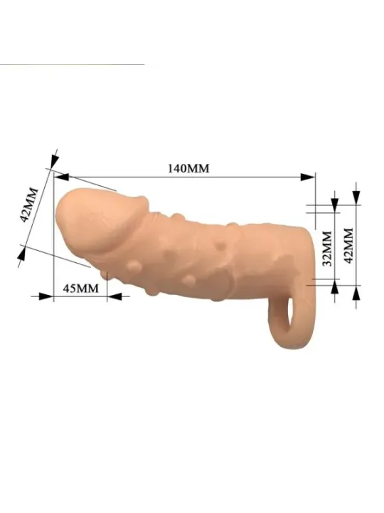 Pretty Love - Manicotto Di Estensione Del Pene Dort 14 Cm 4 Cm Naturale - FOR HIM - Guaine e Prolunghe | erosidea.com