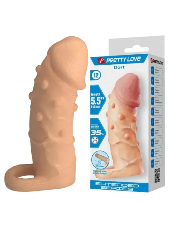 Pretty Love - Manicotto Di Estensione Del Pene Dort 14 Cm 4 Cm Naturale - FOR HIM - Guaine e Prolunghe | erosidea.com
