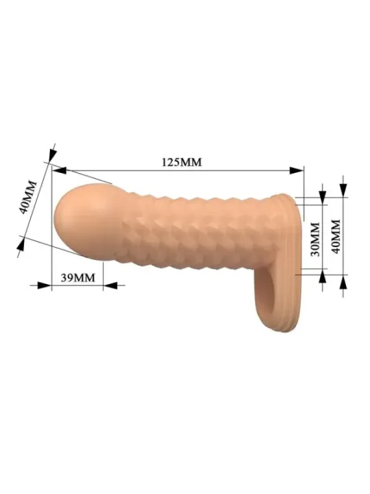 Pretty Love - Wolfram Manicotto Per Allungamento Del Pene 115 Cm 38 Cm Naturale - FOR HIM - Guaine e Prolunghe | erosidea.com