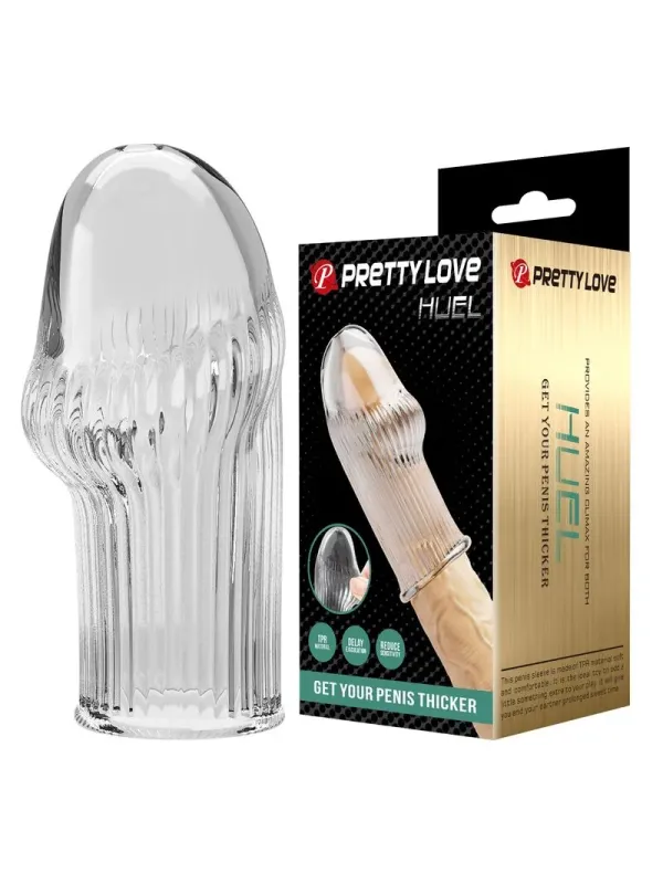 Pretty Love - Huel Penis Sleeve Per Un Pene Pi™ Spesso E Trasparente - FOR HIM - Guaine e Prolunghe | erosidea.com