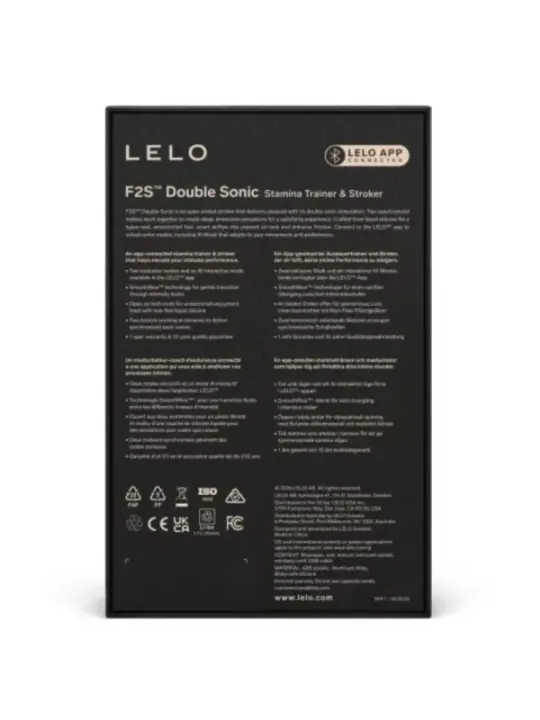Lelo - F2S Doppio Stropulsore Maschile Sonico Con Doppia Stimolazione Sonica Colore Teal - Lelo - Masturbatori | erosidea.com