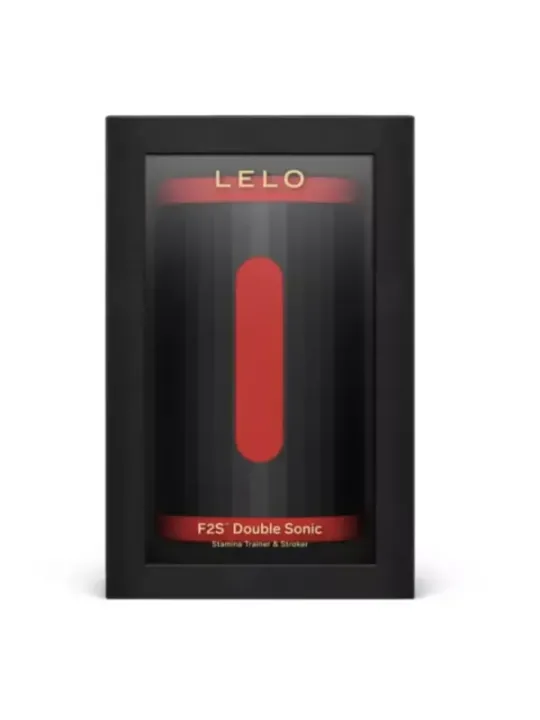 Lelo - F2S Doppio Stimolatore Sonico Maschile Con Doppia Stimolazione Sonica Rosso - Lelo - Masturbatori | erosidea.com
