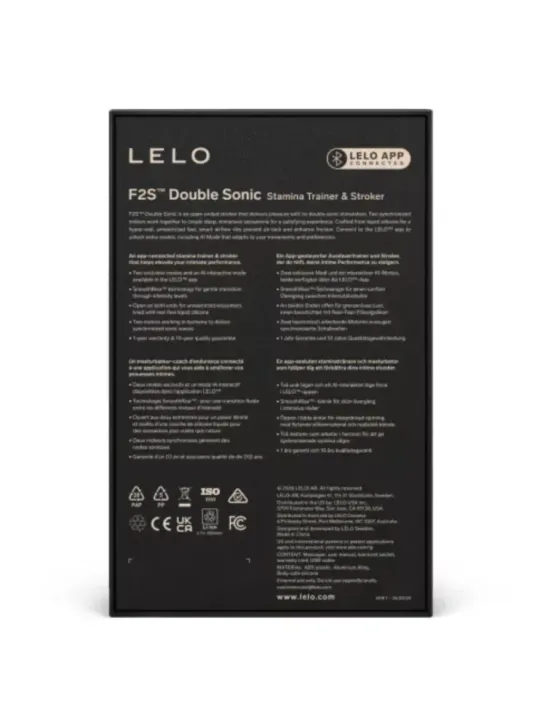 Lelo - F2S Doppio Stimolatore Sonico Maschile Con Doppia Stimolazione Sonica Rosso - Lelo - Masturbatori | erosidea.com