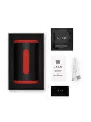 Lelo - F2S Doppio Stimolatore Sonico Maschile Con Doppia Stimolazione Sonica Rosso - Lelo - Masturbatori | erosidea.com