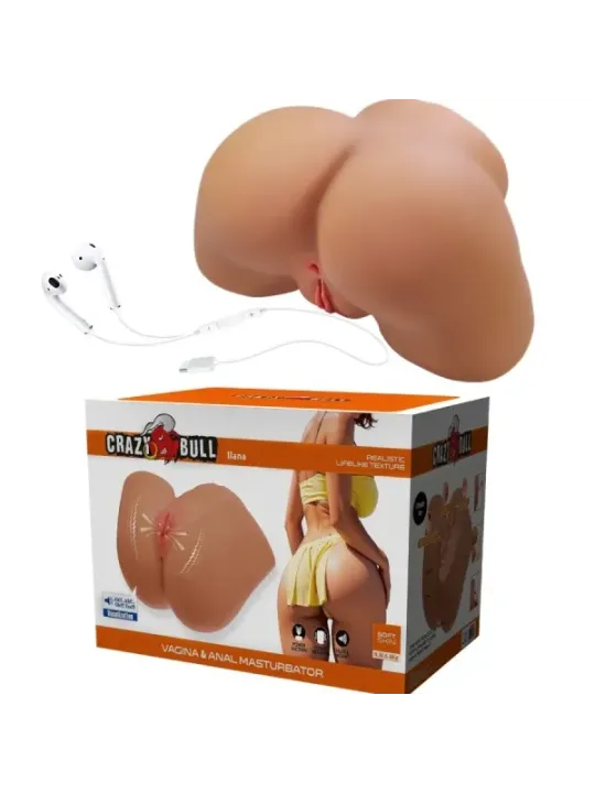 Crazy Bull - Ilana Vibratore E Succhiatore Realistico Per Polso Femminile Con Suono 68 Kg - CRAZY BULL - Masturbatori | erosidea.com