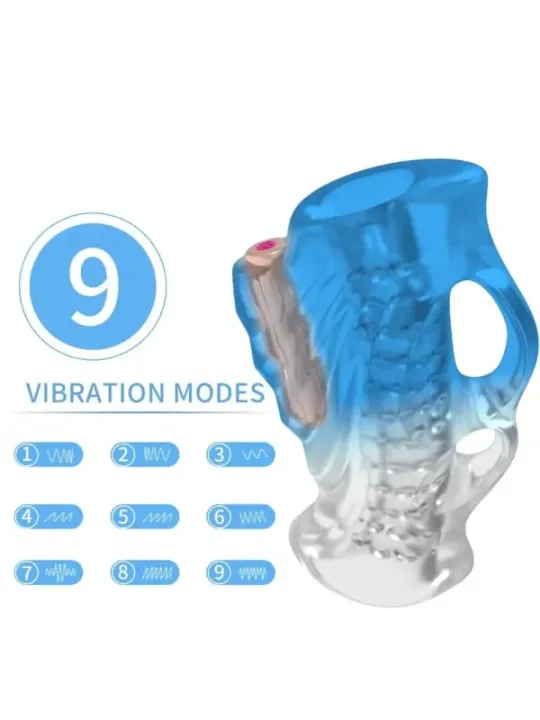 Armony - Dito Masturbatore E Vibratore Blu Gradiente - ARMONY FOR HIM - Masturbatori | erosidea.com