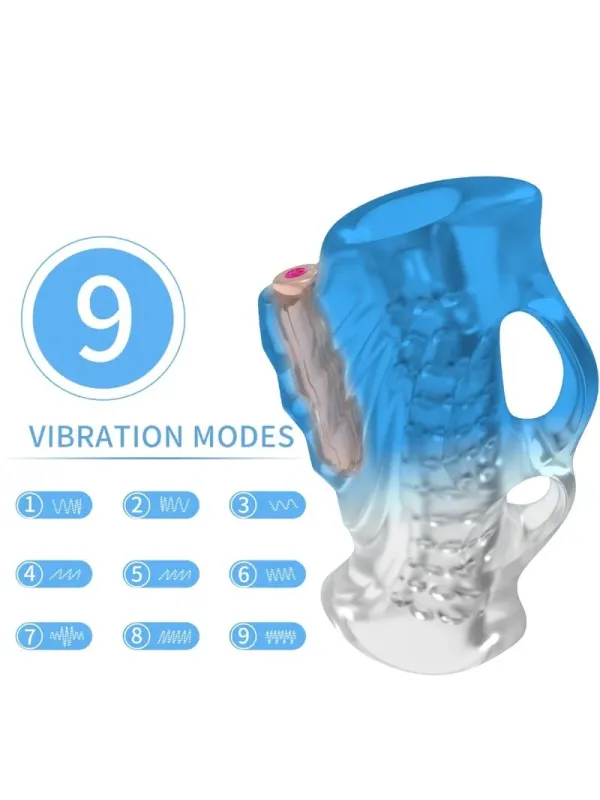 Armony - Dito Masturbatore E Vibratore Blu Gradiente - ARMONY FOR HIM - Masturbatori | erosidea.com