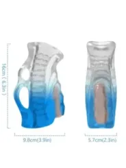 Armony - Dito Masturbatore E Vibratore Blu Gradiente - ARMONY FOR HIM - Masturbatori | erosidea.com