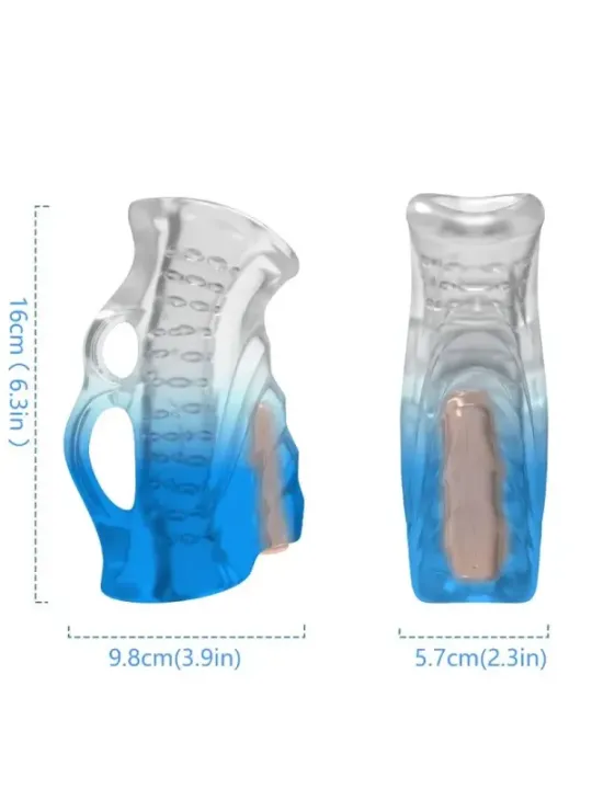 Armony - Dito Masturbatore E Vibratore Blu Gradiente - ARMONY FOR HIM - Masturbatori | erosidea.com