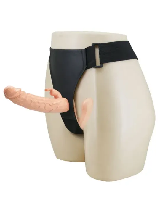 Baile - Charlotte Hollow Doppia Penetrazione Strap-On Flesh - BAILE HARNESS COLLECTION - Strap-on e Imbracature | erosidea.com
