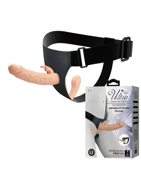Baile - Charlotte Hollow Doppia Penetrazione Strap-On Flesh - BAILE HARNESS COLLECTION - Strap-on e Imbracature | erosidea.com