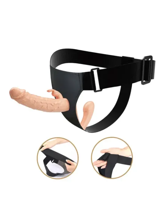 Baile - Charlotte Hollow Doppia Penetrazione Strap-On Flesh - BAILE HARNESS COLLECTION - Strap-on e Imbracature | erosidea.com