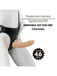 Baile - Charlotte Hollow Doppia Penetrazione Strap-On Flesh - BAILE HARNESS COLLECTION - Strap-on e Imbracature | erosidea.com