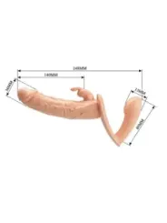 Baile - Charlotte Hollow Doppia Penetrazione Strap-On Flesh - BAILE HARNESS COLLECTION - Strap-on e Imbracature | erosidea.com