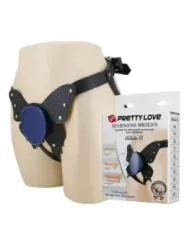 Pretty Love - Slip Universali Con Imbracatura Strap-On Neri E Blu - HARNESS COLLECTION - Strap-on e Imbracature | erosidea.com