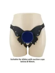 Pretty Love - Slip Universali Con Imbracatura Strap-On Neri E Blu - HARNESS COLLECTION - Strap-on e Imbracature | erosidea.com