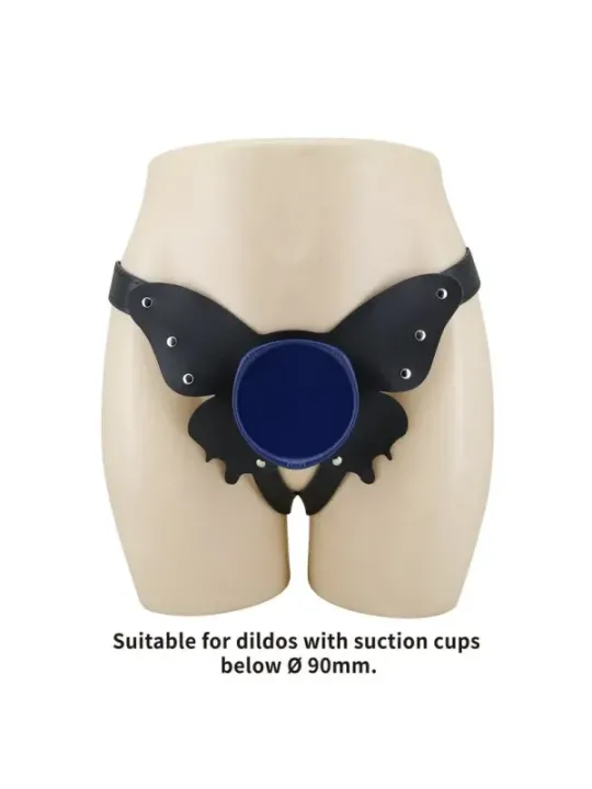 Pretty Love - Slip Universali Con Imbracatura Strap-On Neri E Blu - HARNESS COLLECTION - Strap-on e Imbracature | erosidea.com