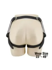 Pretty Love - Slip Universali Con Imbracatura Strap-On Neri E Blu - HARNESS COLLECTION - Strap-on e Imbracature | erosidea.com