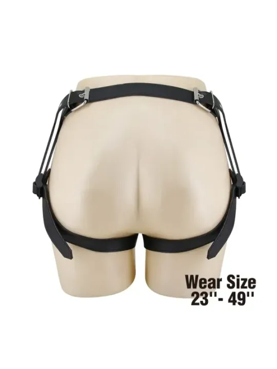 Pretty Love - Slip Universali Con Imbracatura Strap-On Neri E Blu - HARNESS COLLECTION - Strap-on e Imbracature | erosidea.com