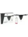 Intt Releases - Slip Nero Brasiliano Con Perle E Gel Lubrificante 50 Ml - INTT RELEASES - A Base Acqua | erosidea.com