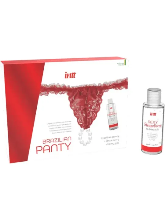 Intt Releases - Brasiliana Rossa Con Perle E Gel Lubrificante 50 Ml - INTT RELEASES - A Base Acqua | erosidea.com