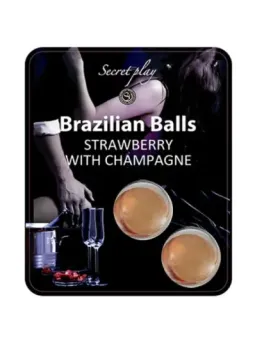Secretplay - Set Di Palline Brasiliane Fragola E Champagne