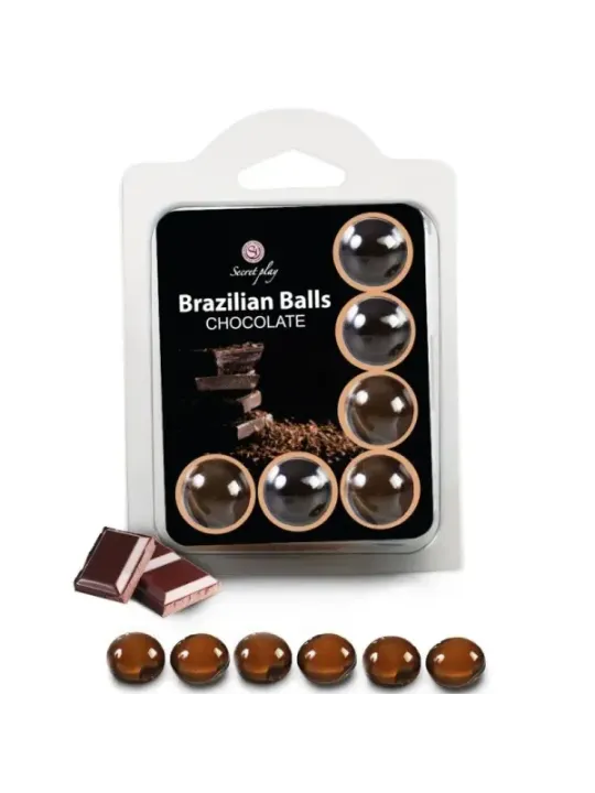 Secretplay - Set 6 Palline Brasiliani Cioccolato - SECRETPLAY COSMETIC - Ovetti Palline Sfere | erosidea.com