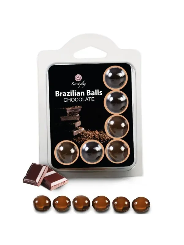 Secretplay - Set 6 Palline Brasiliani Cioccolato - SECRETPLAY COSMETIC - Ovetti Palline Sfere | erosidea.com