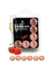Secretplay - Set 6 Palline Brasiliani Fragole Con Cava - SECRETPLAY COSMETIC - Ovetti Palline Sfere | erosidea.com