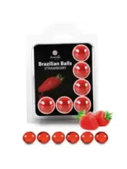 Secretplay - Set 6 Palline Brasiliane Fragola - SECRETPLAY COSMETIC - Ovetti Palline Sfere | erosidea.com