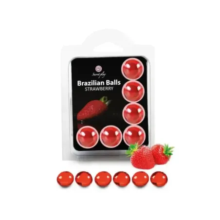 Secretplay - Set 6 Palline Brasiliane Fragola - SECRETPLAY COSMETIC - Ovetti Palline Sfere | erosidea.com