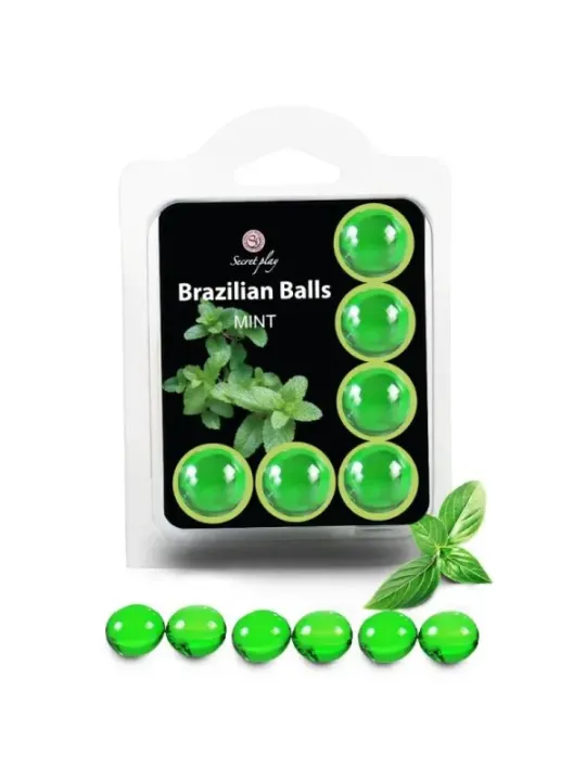 Secretplay - Set 6 Palline Brasiliani Menta - SECRETPLAY COSMETIC - Ovetti Palline Sfere | erosidea.com