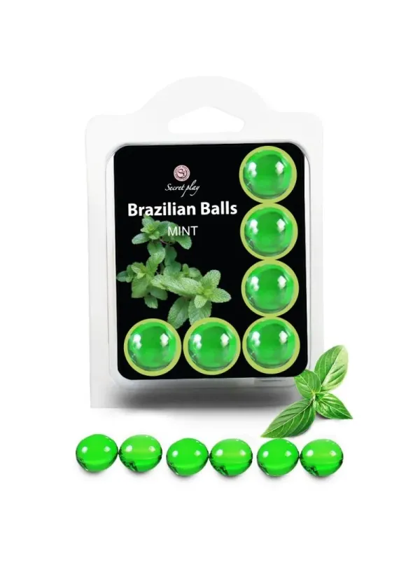 Secretplay - Set 6 Palline Brasiliani Menta - SECRETPLAY COSMETIC - Ovetti Palline Sfere | erosidea.com