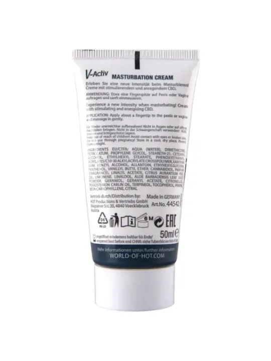 Hot - Crema Per La Masturbazione Con Cbd - Unisex 100Ml - HOT - Vibratori Liquidi | erosidea.com