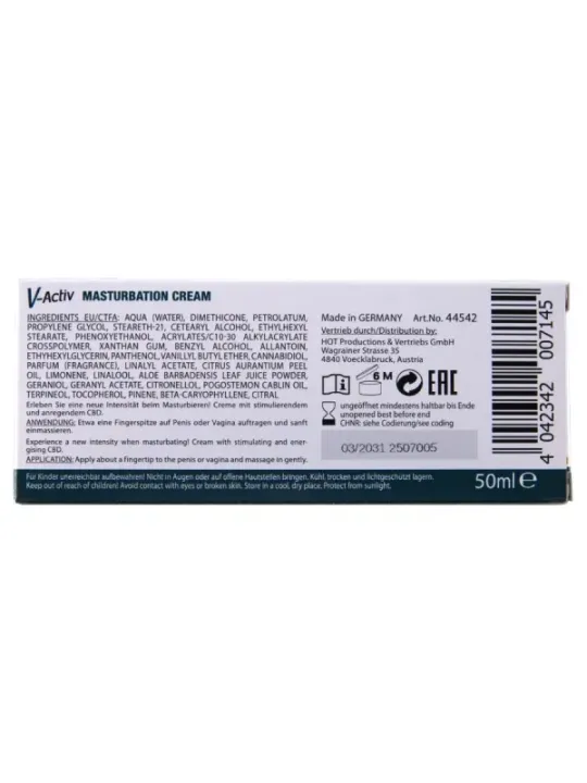 Hot - Crema Per La Masturbazione Con Cbd - Unisex 100Ml - HOT - Vibratori Liquidi | erosidea.com