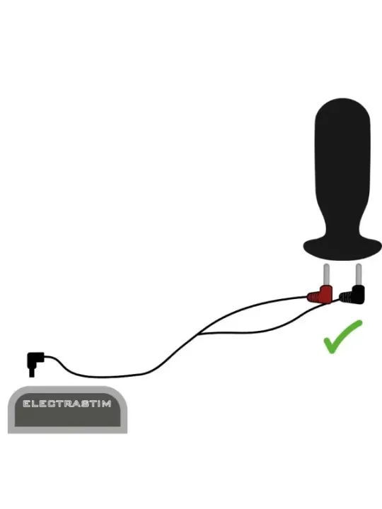 Electrastim - Cavi Stimolatori A 90 Gradi - ELECTRASTIM - Bondage | erosidea.com