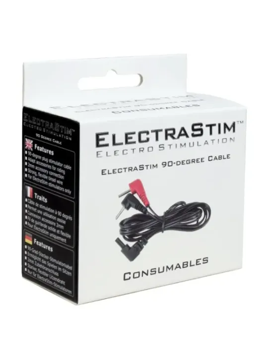 Electrastim - Cavi Stimolatori A 90 Gradi - ELECTRASTIM - Bondage | erosidea.com