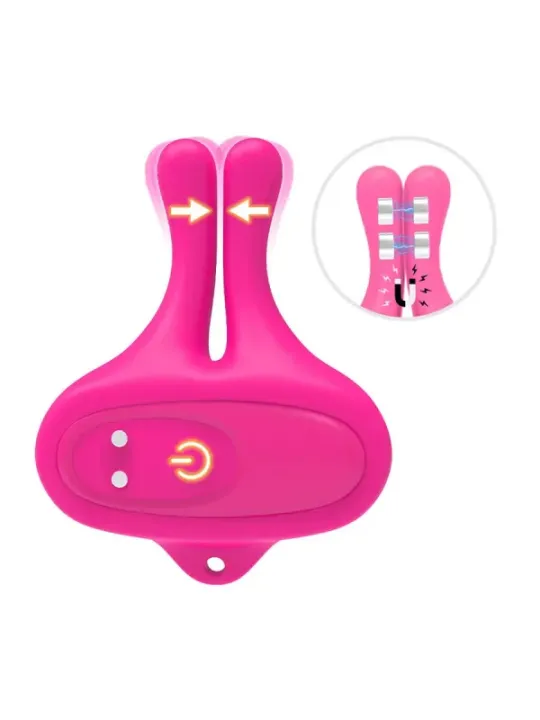 Armony - Morsetti Per Capezzoli Magnetici Vibranti A Forma Di Coniglio Rosa - ARMONY STIMULATORS - Pinzette Capezzoli | erosidea.com