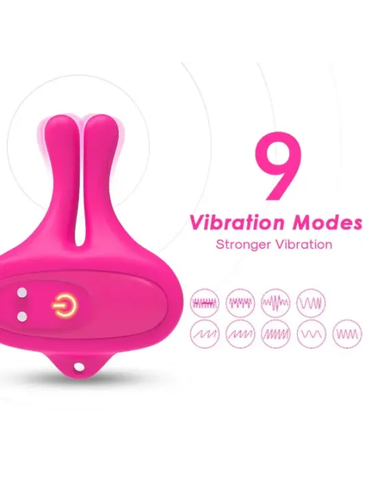 Armony - Morsetti Per Capezzoli Magnetici Vibranti A Forma Di Coniglio Rosa - ARMONY STIMULATORS - Pinzette Capezzoli | erosidea.com