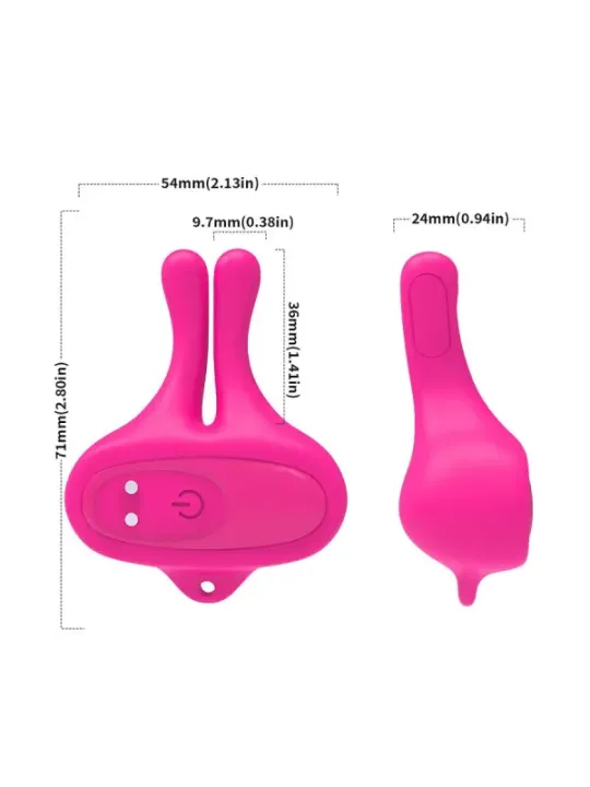 Armony - Morsetti Per Capezzoli Magnetici Vibranti A Forma Di Coniglio Rosa - ARMONY STIMULATORS - Pinzette Capezzoli | erosidea.com