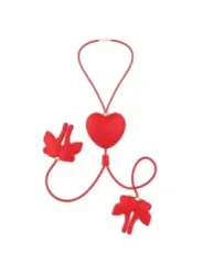 Armony - Morsetti Per Capezzoli Magnetici Con Vibrazione A Forma Di Farfalla Rossi - ARMONY STIMULATORS - Bondage | erosidea.com