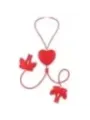 Armony - Morsetti Per Capezzoli Magnetici Con Vibrazione A Forma Di Farfalla Rossi - ARMONY STIMULATORS - Bondage | erosidea.com
