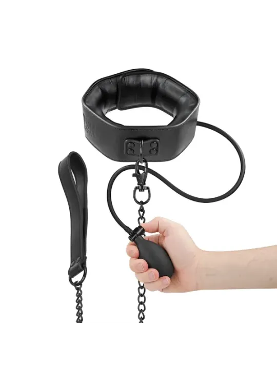 Fetish Submissive Bondage - Collare Gonfiabile Da Strangolamento Con Catena - FETISH SUBMISSIVE EXTREME - Collari e Guinzagli | erosidea.com