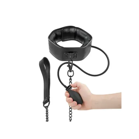 Fetish Submissive Bondage - Collare Gonfiabile Da Strangolamento Con Catena - FETISH SUBMISSIVE EXTREME - Collari e Guinzagli | erosidea.com