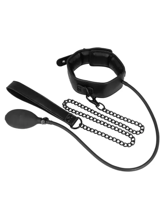 Fetish Submissive Bondage - Collare Gonfiabile Da Strangolamento Con Catena - FETISH SUBMISSIVE EXTREME - Collari e Guinzagli | erosidea.com