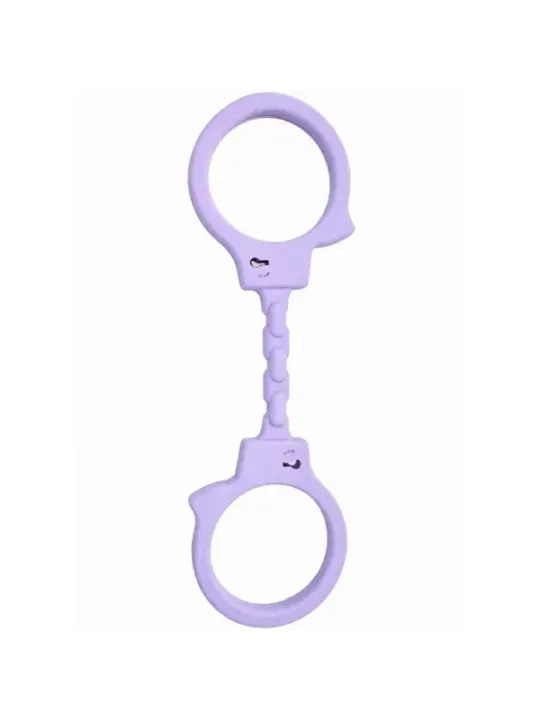 Diablo Picante - Manette In Silicone Malva - DIABLO PICANTE - Manette e Polsini | erosidea.com
