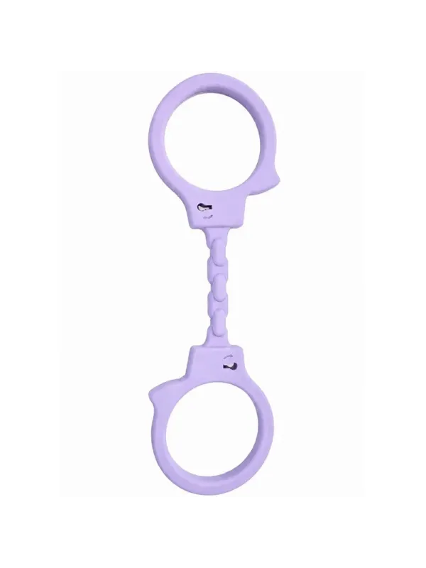 Diablo Picante - Manette In Silicone Malva - DIABLO PICANTE - Manette e Polsini | erosidea.com